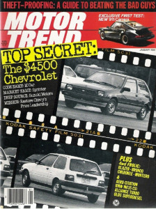 MOTOR TREND 1984 JAN - NEW 911, BMW M635 CSi, 4X4s
